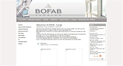 Desktop Screenshot of bofab-sverige.se
